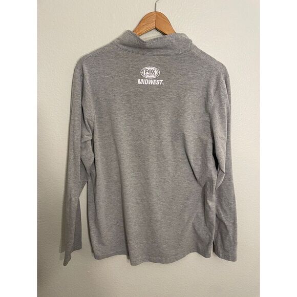 VTG Saint Louis Tigers 1/4 Zip Pullover Long Sleeve Gray Sweatshirt Mens Large‎ - Picture 6 of 8